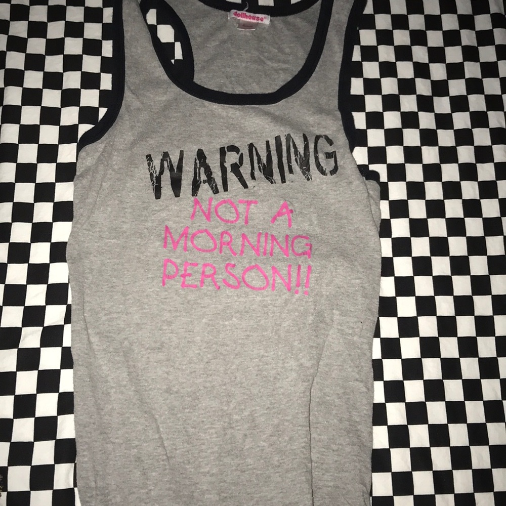 Not a morning Person tank top